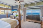 A large master bedroom offers up the ultimate luxury island retreat